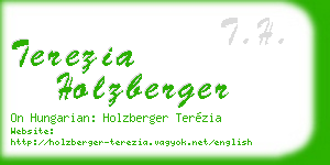 terezia holzberger business card